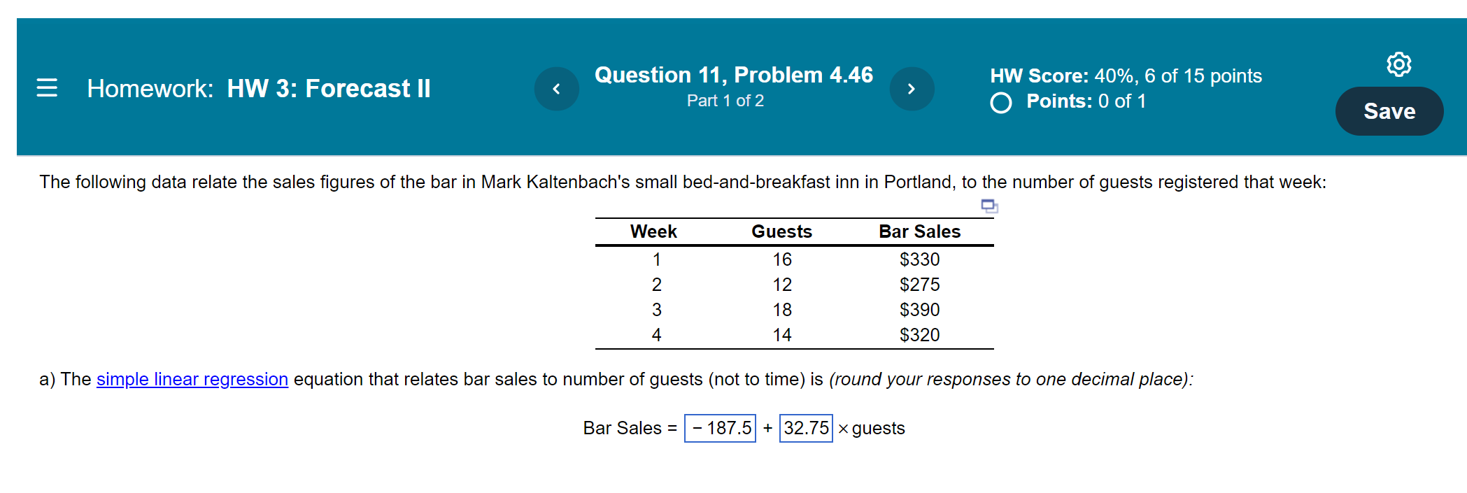 = Homework: HW 3: Forecast II Question 11,
