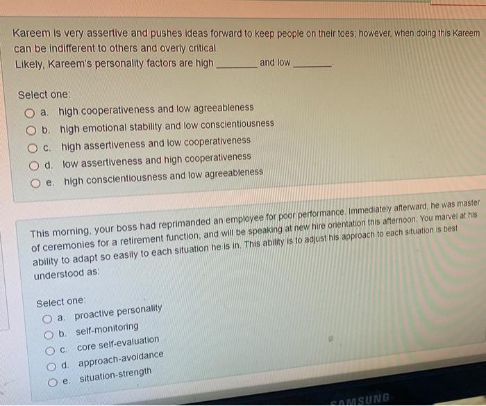 Kareem is very assertive and pushes ideas forward