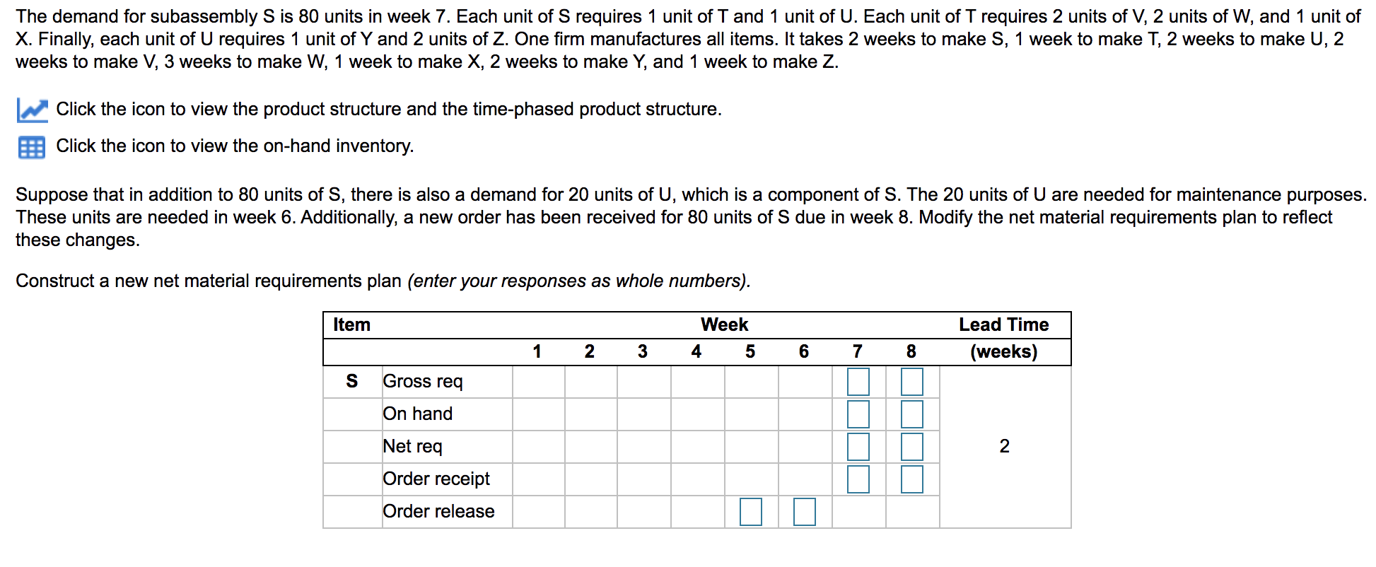 Also asks for T, U, V, W, X, Y, Z... Please show