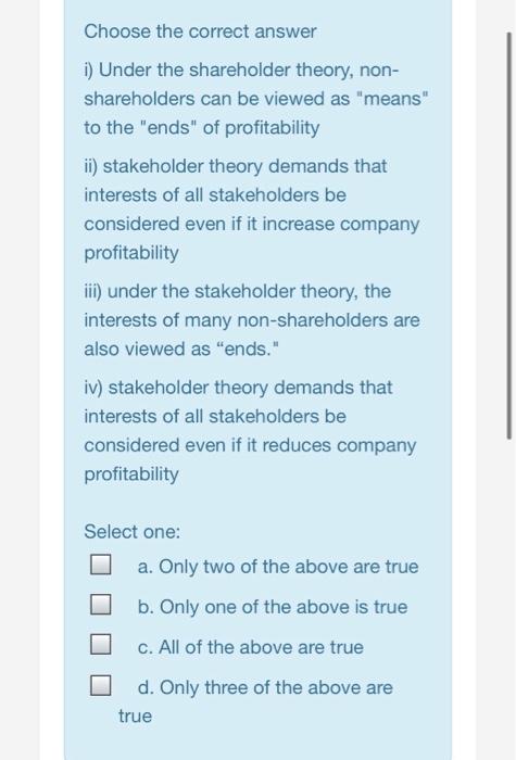 Choose the correct answer i) Under the