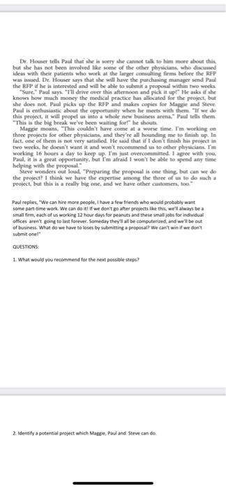 what would you recommend for the next possible