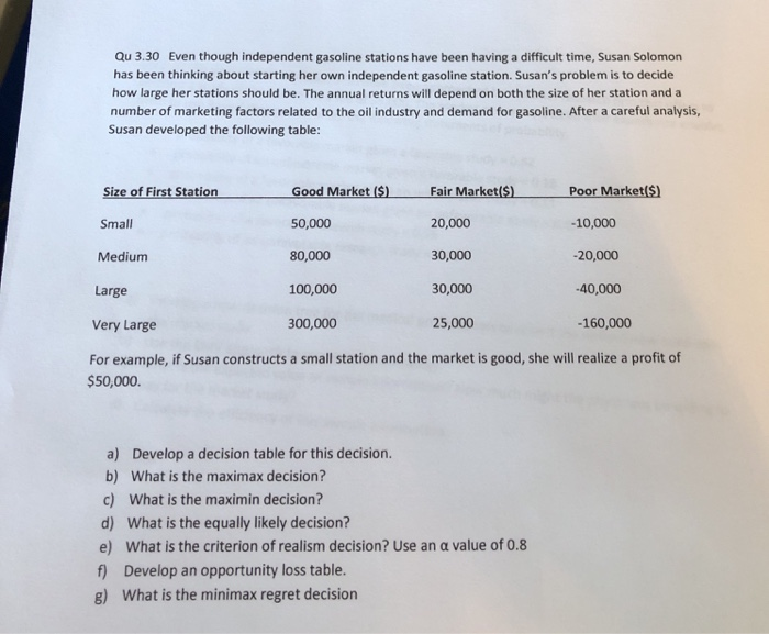 Hi can you please answer only E,F,G Qu 3.30 Even