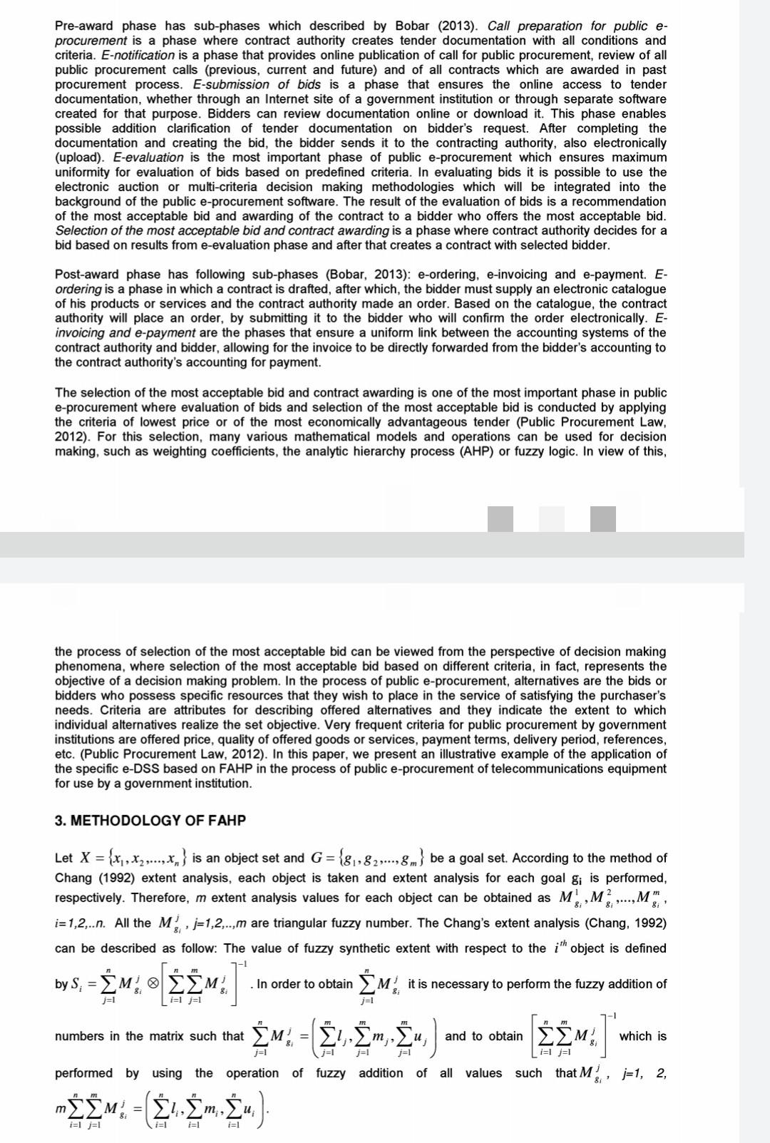 Pre-award phase has sub-phases which described by