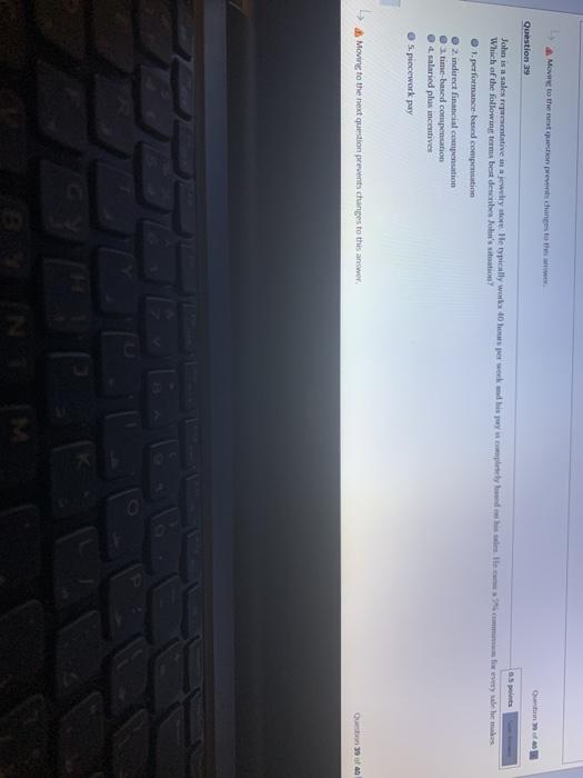 Move to the western prechanges to the Question 39