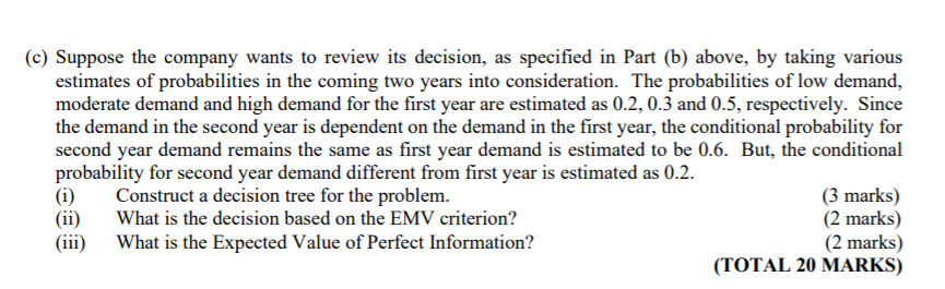 only, Q b and C Question 6: (20 marks) A