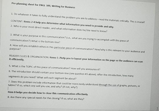 1 .answer questions questions .2)write a memo