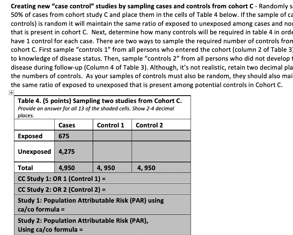 Please calculate the blanks, the total population