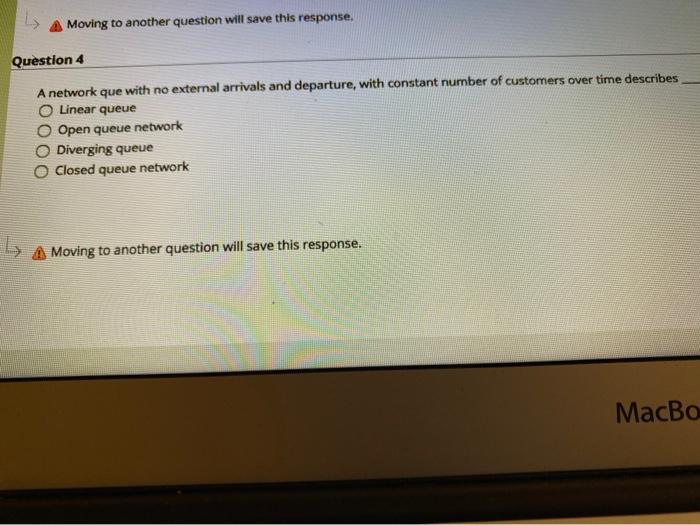 Question 3 13 Mar A network que with external