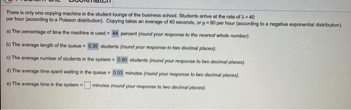 what is E? There is only one copying machine in