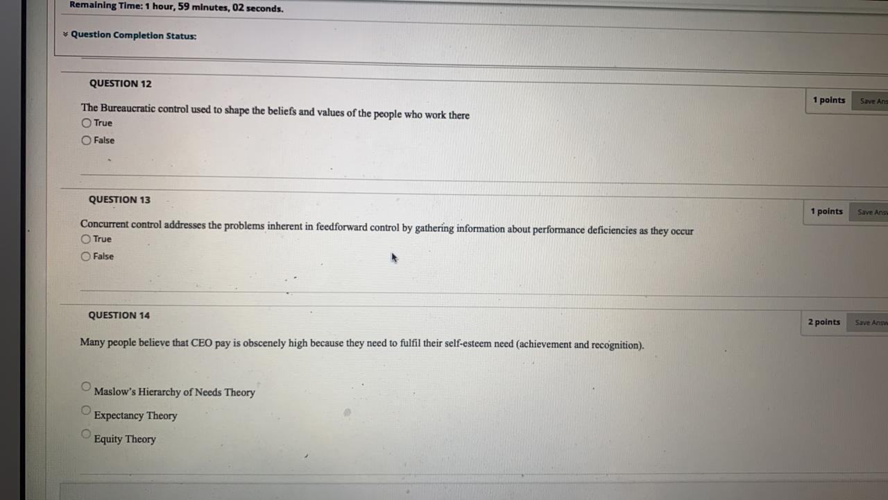 Remaining Time: 1 hour, 59 minutes, 02 seconds.