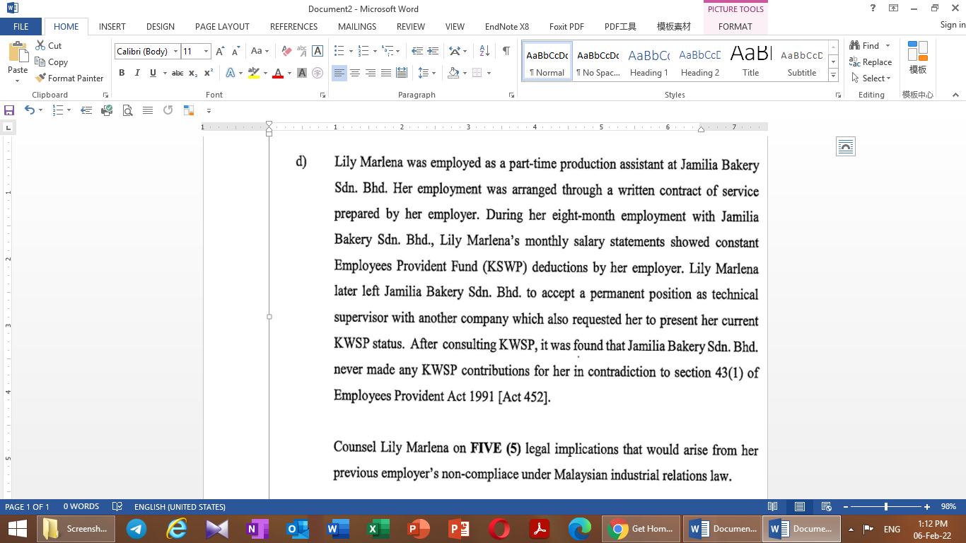 W] Document2 - Microsoft Word PICTURE TOOLS ? 6 x