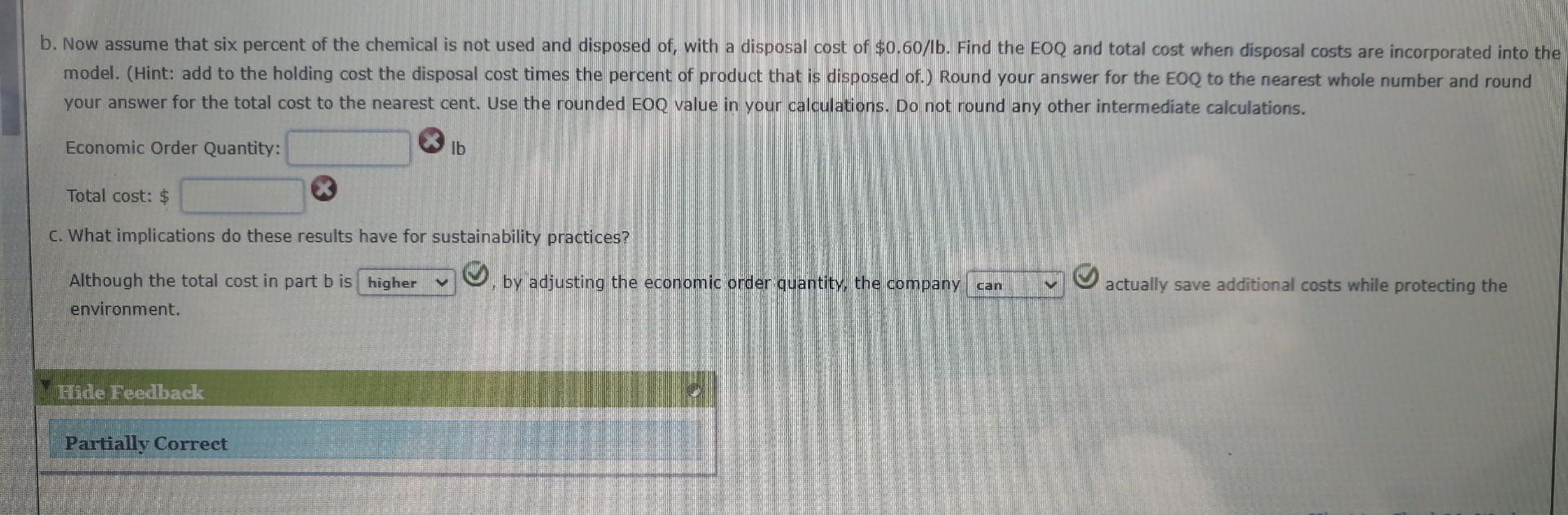 Spreadsheet Environmental considerations,