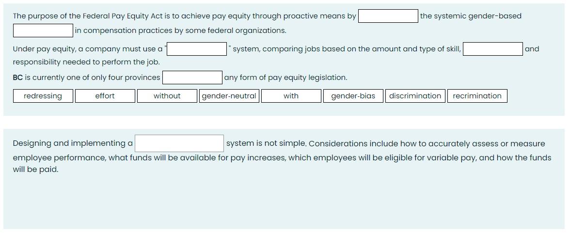 the systemic gender-based The purpose of the