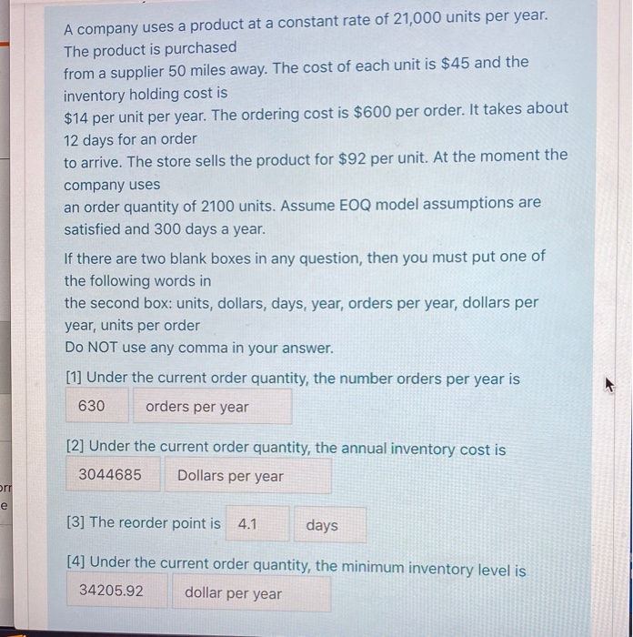 can you please answer all 4 questions A company