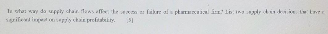 In what way do supply chain flows affect the