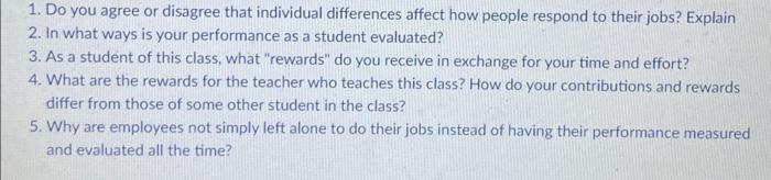 Motivation 1. Do you agree or disagree that