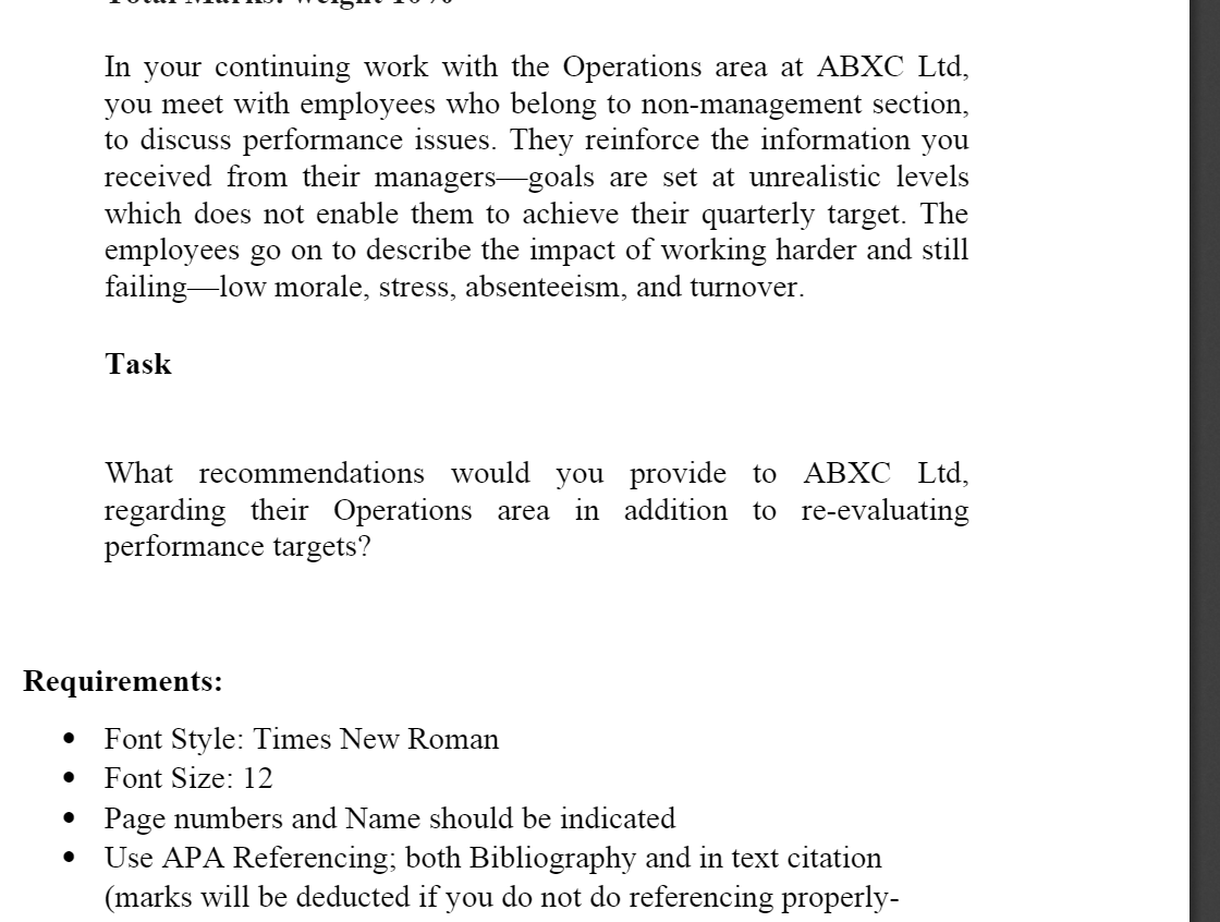 In your continuing work with the Operations area