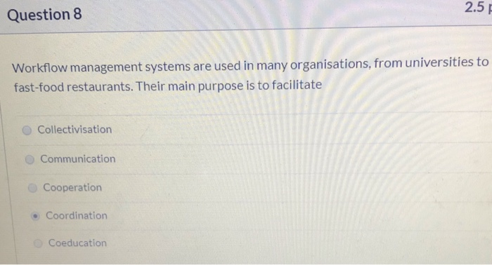 Question 7 What is the main difference between