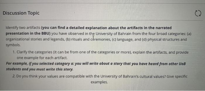 only 200 word Discussion Topic Identify two