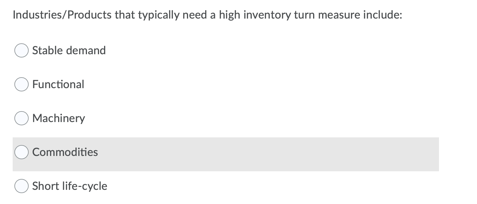 Industries/Products that typically need a high