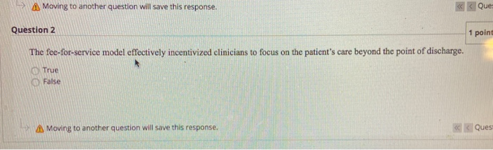 A Moving to another question will save this