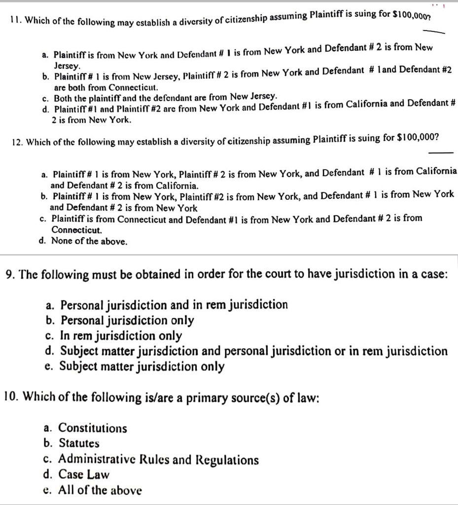 11. Which of the following may cstablish a dive e