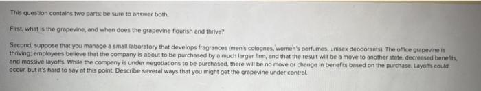 This question contains two parts; be sure to