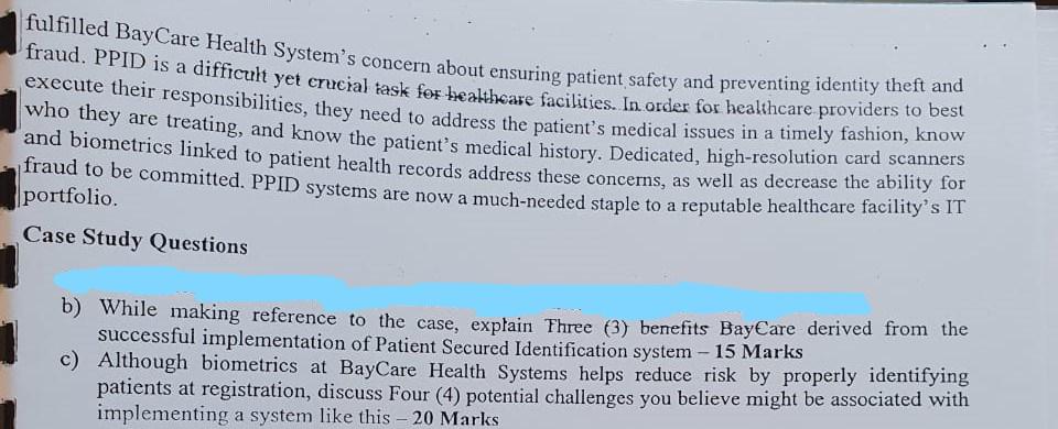 Attempt Question 1 and ANY other 2 Questions