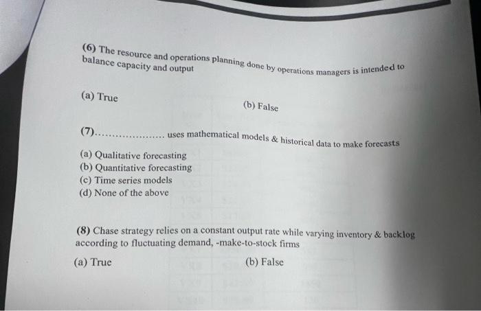Answer 1-8 Please! (1) (8 Marks) Mis a commonly