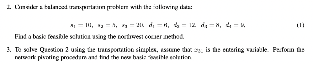 Please solve both parts! 2. Consider a balanced