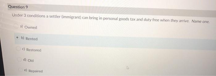 Question 2 After 48 hours a returning resident