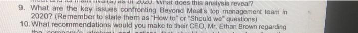 team case 2 Beyond Meat, Inc number 9 actually 8.
