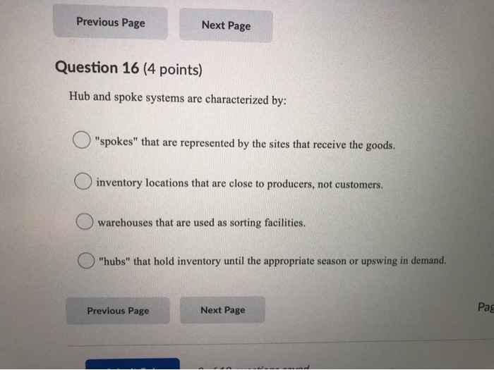 please solve this supply chain question Previous