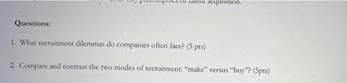 what are the main problems faced by recruiters