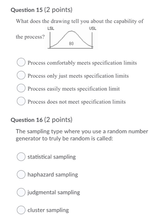 Question 15 (2 points) What does the drawing tell