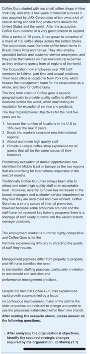 Coffee Guru started with two small coffee shops