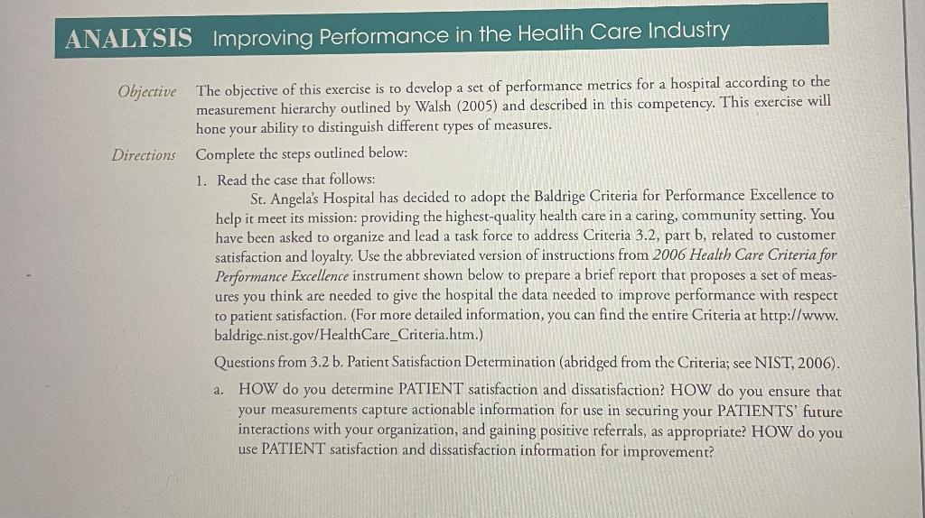 The objective of this exercise is to develop a