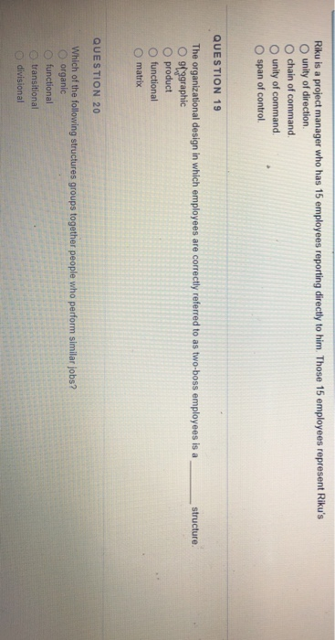 Riku is a project manager who has 15 employees