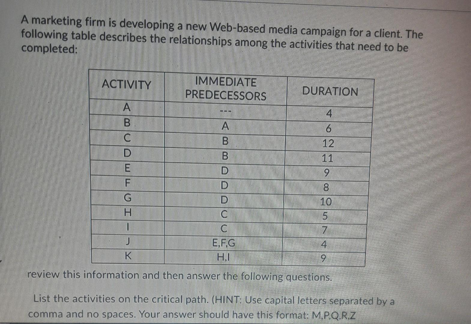 A marketing firm is developing a new Web-based