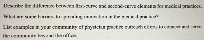 #12 questions refer to a medical office Describe