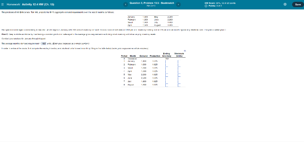 Homework: Activity 12.4 HW (Ch. 13) Question 3.