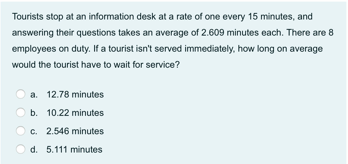 Tourists stop at an information desk at a rate of