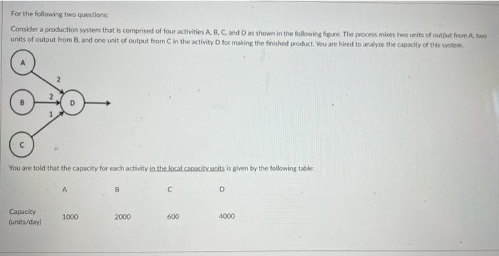 For the following two questions: Consider a