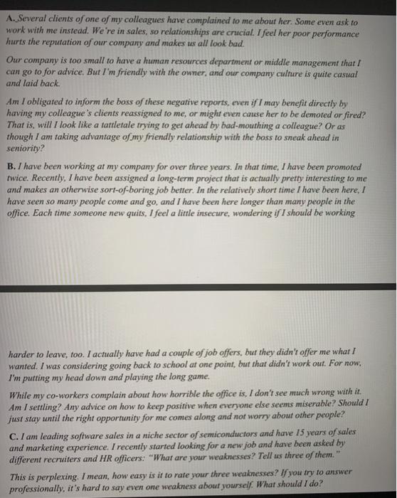 The HR department is often called upon to address