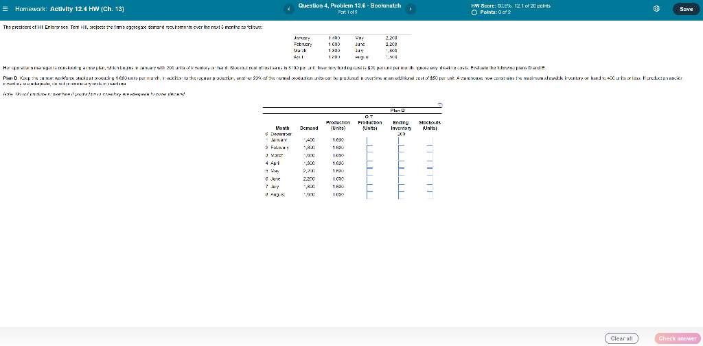 E Homework: Activity 12.4 HW (Ch. 13) Question 4.