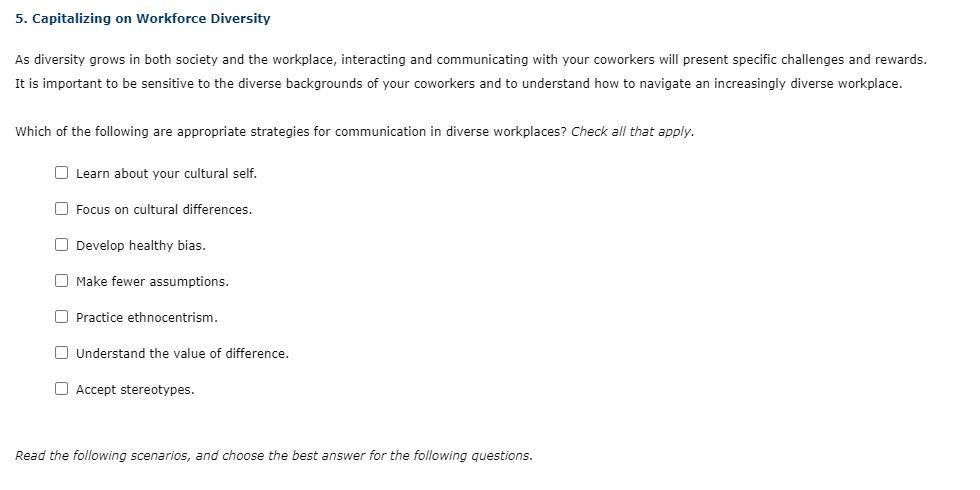 5. Capitalizing on Workforce Diversity As