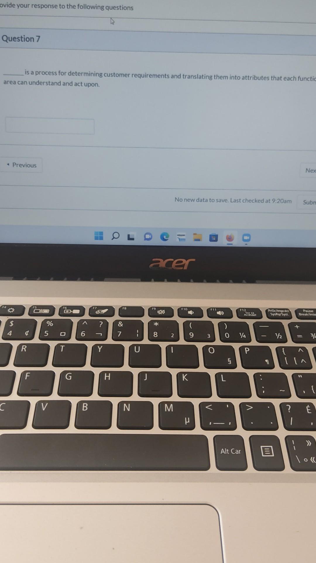 is a process for determining customer