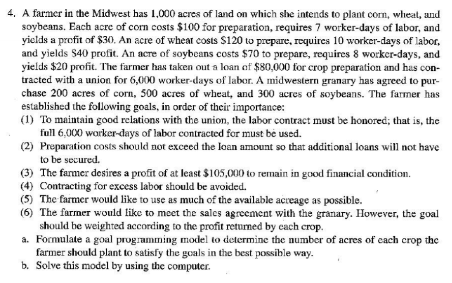 Please solve on Excel using the Goal programming