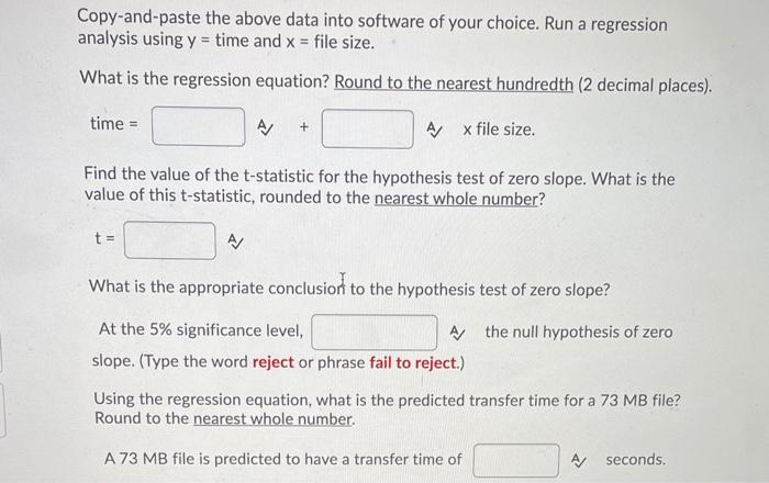 A company ran tests of its current internal