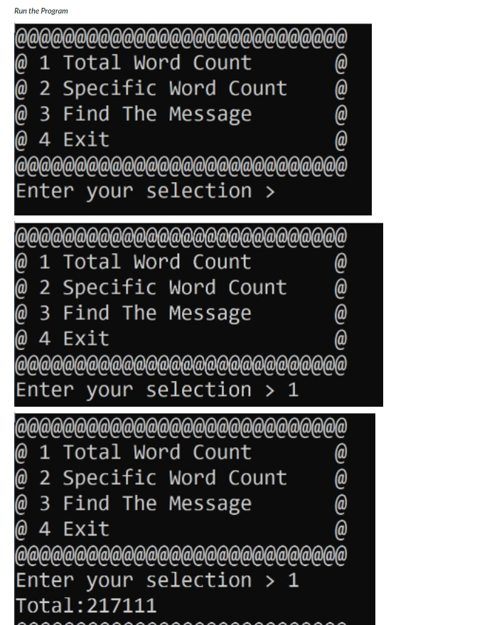 Please show code (python) Write a program that: .